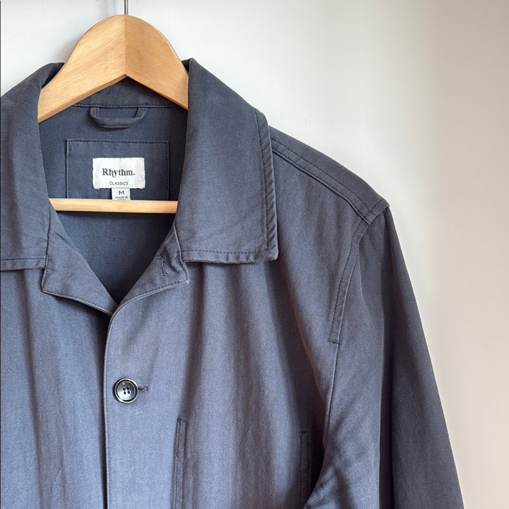 Rhythm Chore Coat / Work Jacket in Washed Navy - Medium